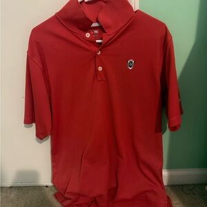 Adidas ClimaLite Red Polo Shirt